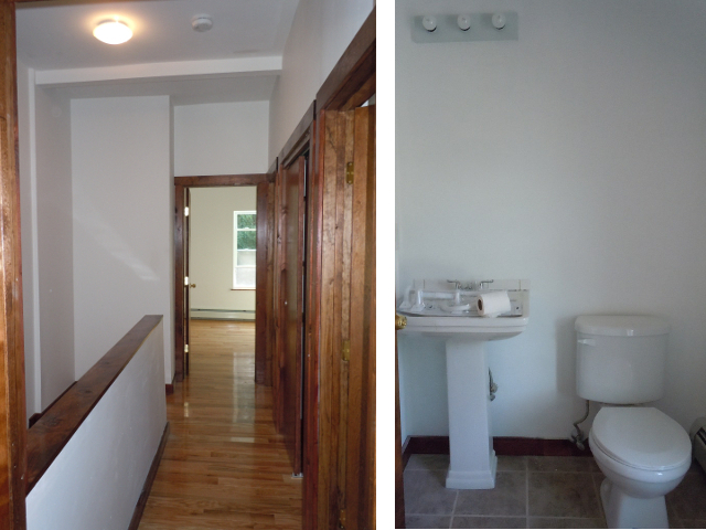 image of hallway and bathroom