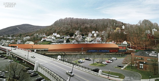 View of the proposed Extreme Railroad Museum